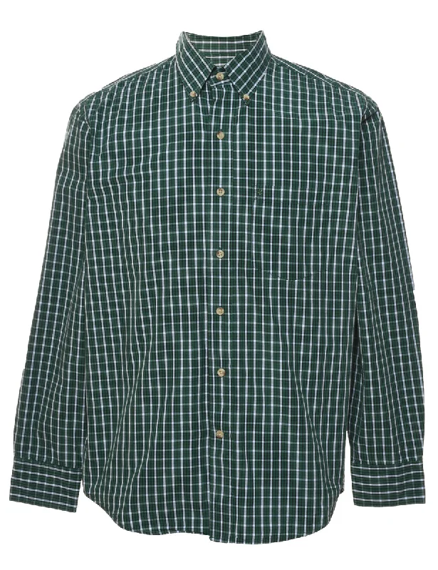 Branded T-ShirtsIzod Green Checked Shirt - M