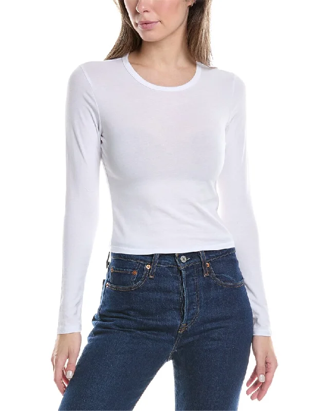 Work T-ShirtsJames Perse Cropped Sport T-Shirt