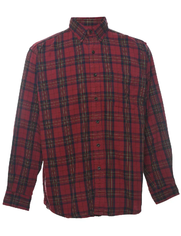 Jersey T-ShirtsL.L. Bean Checked Red Flannel Shirt - M