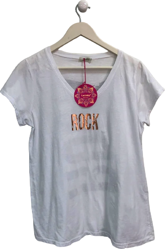 Punk T-ShirtsLacomy White Rock T-Shirt Onesize