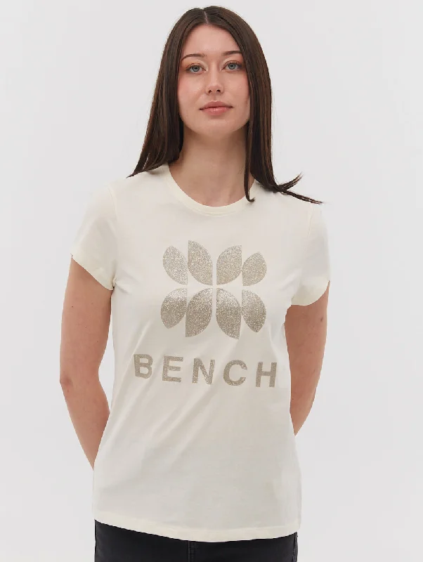 Leather-Paneled T-ShirtsShivani Chest Graphic T-Shirt