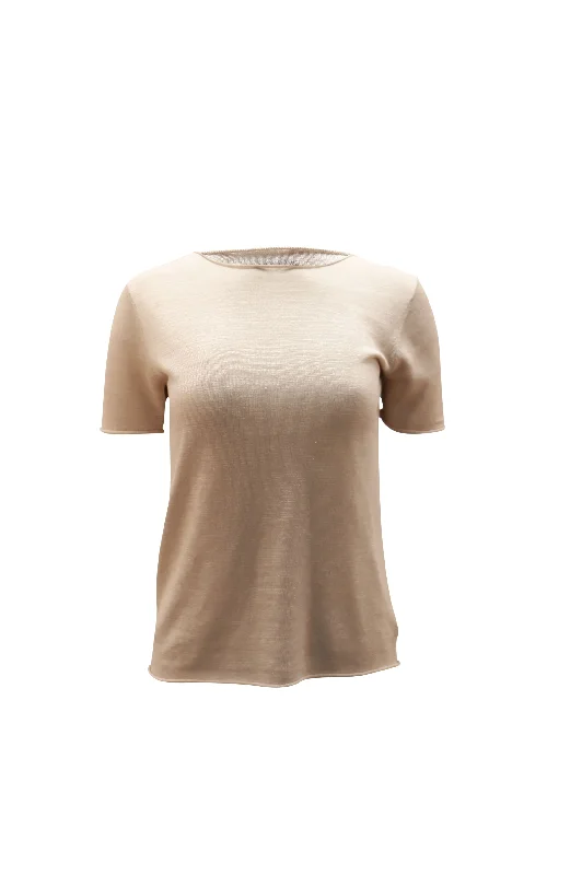 Organic Cotton T-ShirtsTheory Tolleree T-Shirt in Beige Cashmere