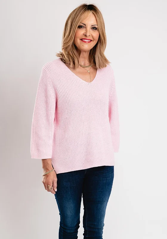 PulloverthermalKAFFE Kamerian V-Neck Knit Pullover Jumper, Pink