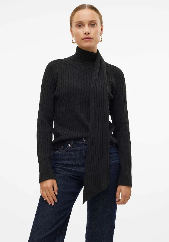 PulloverfairisleVero Moda Zoey Wrap Neck Pullover, Black