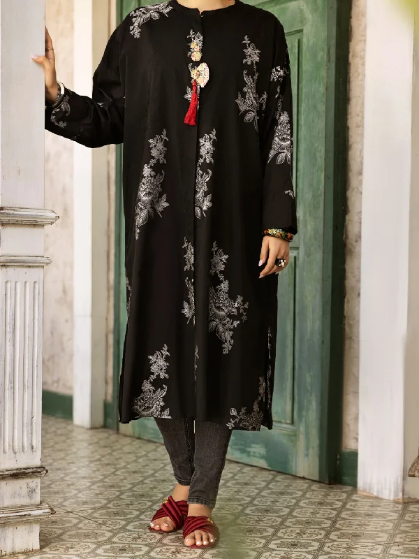 Black Jacquard Tunic - AL-LK-896TunicTopFlex