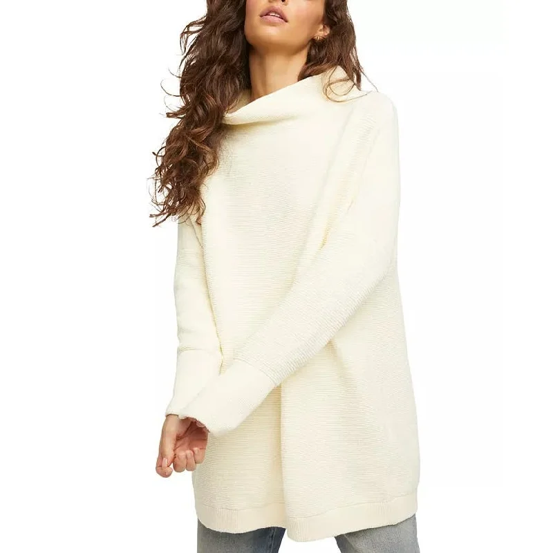 FREE PEOPLE Ottoman Ribbed Tunic Sweater In EcruTunicTopTerra