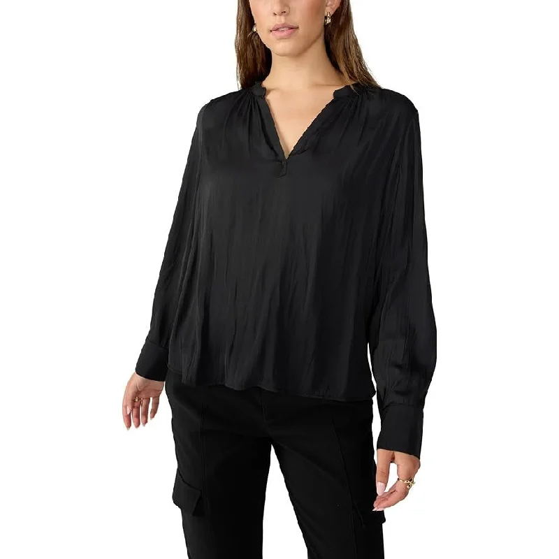 Sanctuary Ladies Lizzie Sateen Tunic In BlackTunicTopDiamond