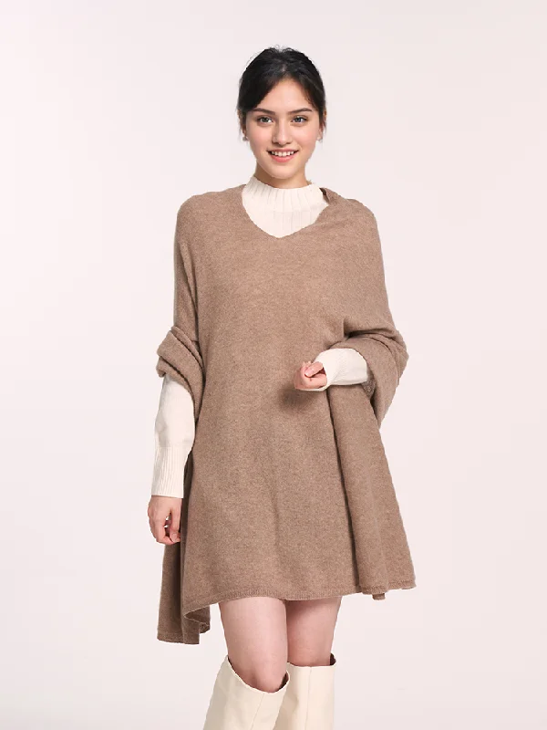 Pullovercozy100% Cashmere Pullover Poncho Sweater