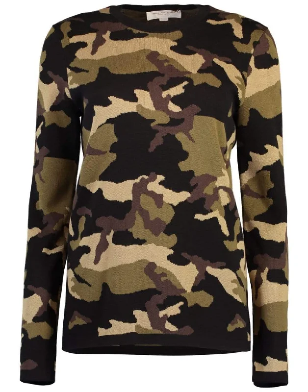 PullovercroppedCamo Pullover Top