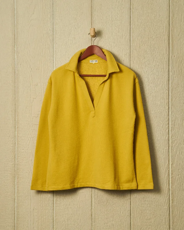 PullovertoneInlet Pullover in Yellow Loopback Terry