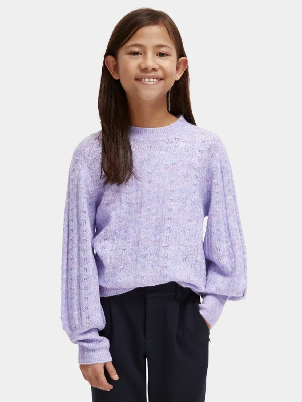 PullovervintageKids - Knitted structured pullover