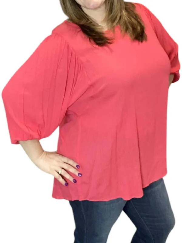 Me Dolman Tunic Top In CoralTunicTopApex