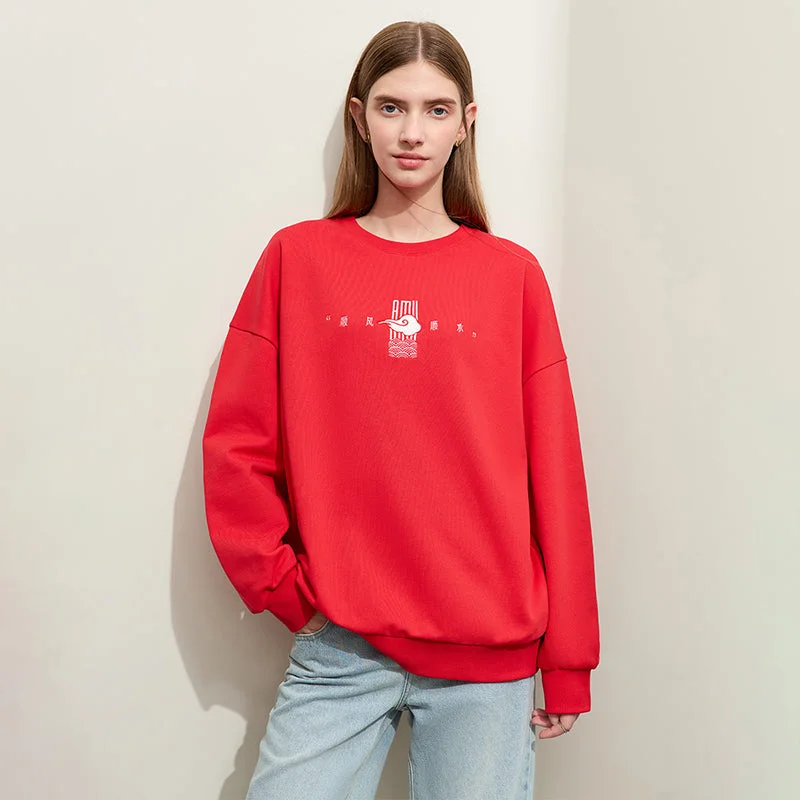 PulloverbuttonMinimalist Embroidered Pullover for Women