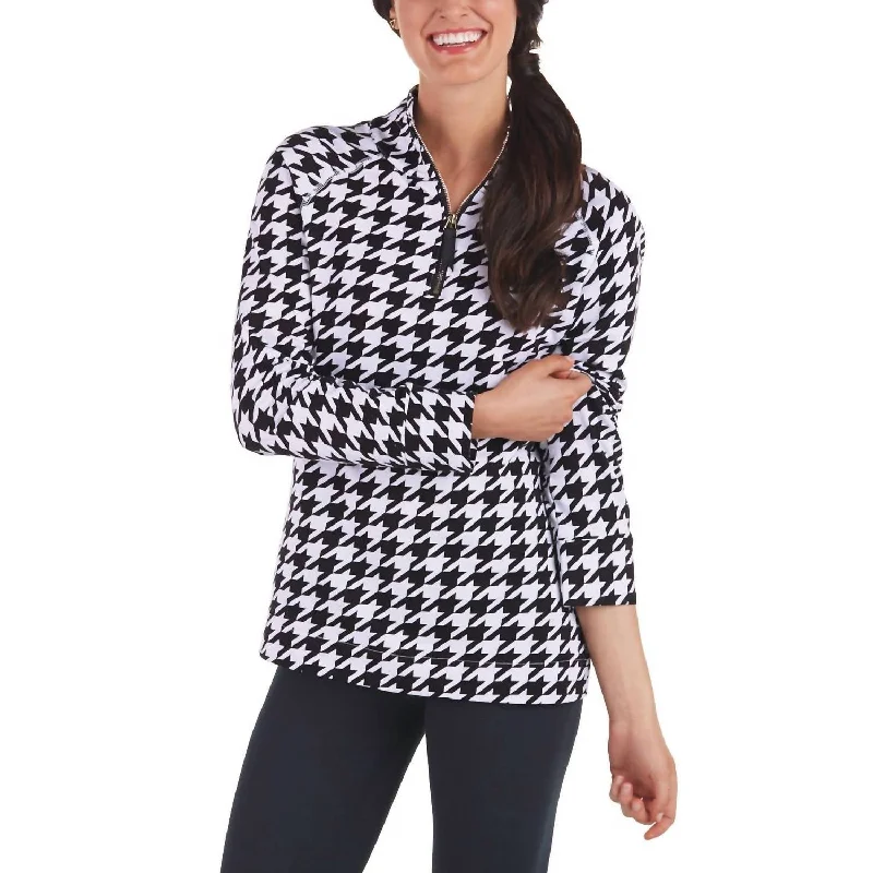 PulloverboldPoppy Pullover Top In Houndstooth