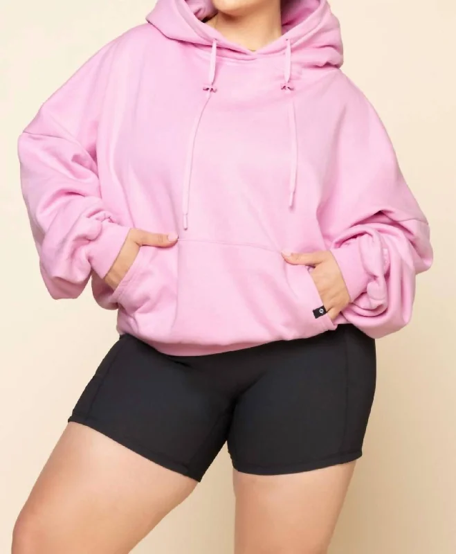 PullovercollarPullover Cloud Hoodie In Bubblegum