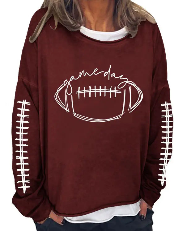 PullovercurveGameday Loose Fit Pullover