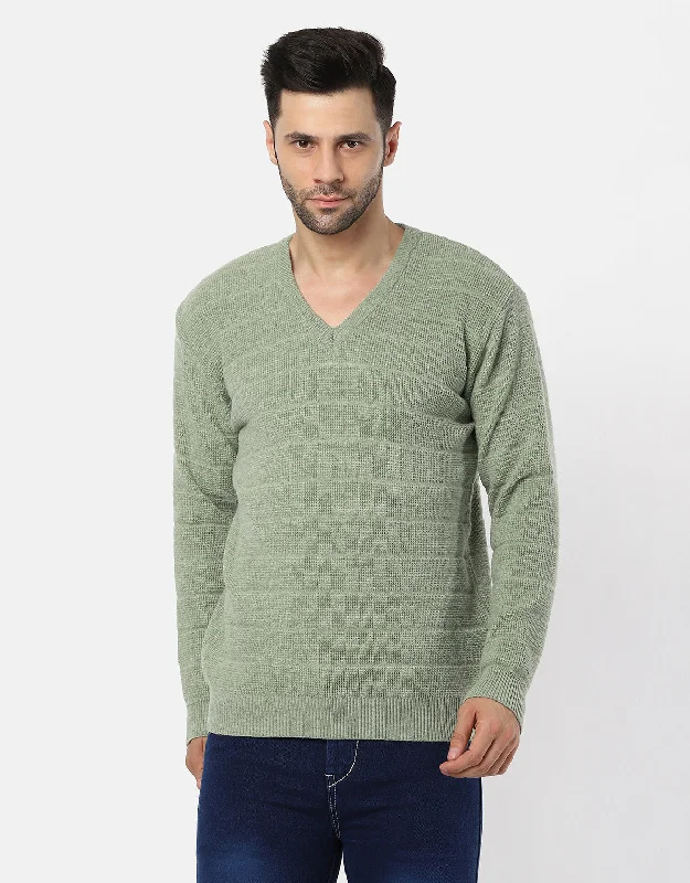 PullovermatteKnitted V-Neck Gents Pullover