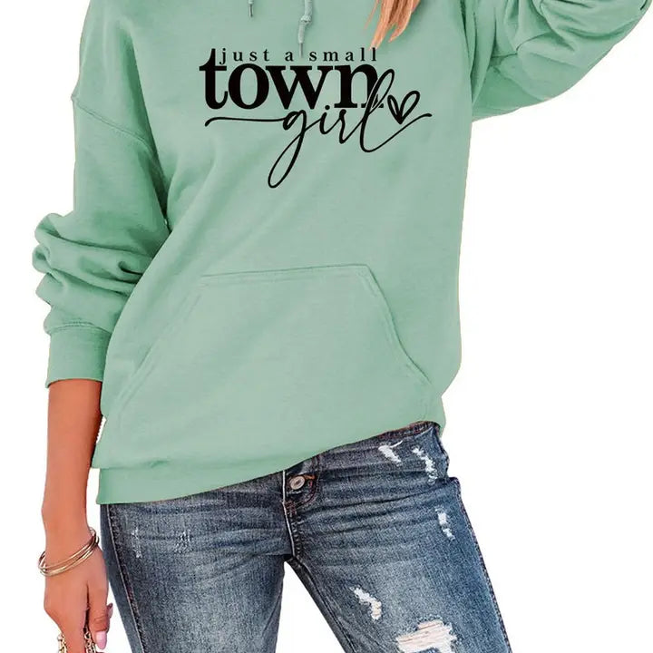 PulloverformSmall Town Oversized Pullover Hoodie