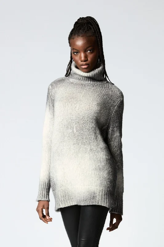 PulloverraglanMARMO EFFECT HIGH NECK PULLOVER