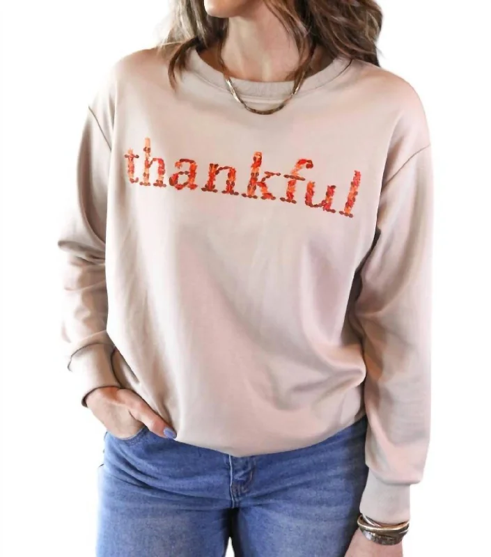 PulloverstyleAlways Thankful Pullover In Beige