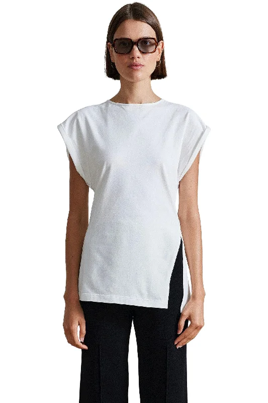 Apiece Apart Asymmetric Tunic Tee in CreamTunicTopX