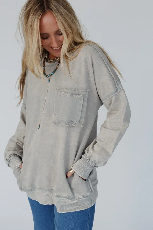 PulloverwideChill Days Pullover - Gray