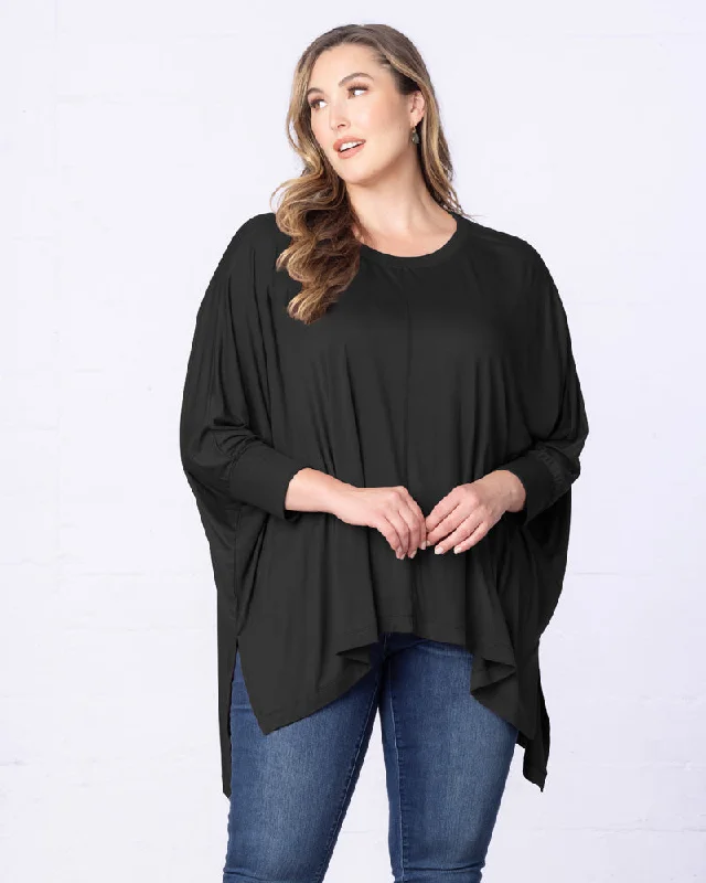 Long Sleeved Hi-Lo Cape Tunic Top - Sale!TunicTopTide