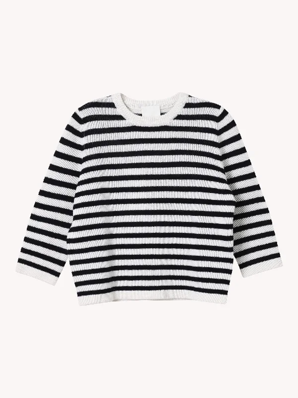 PullovertravelSTRIPED CREWNECK PULLOVER SWEATER