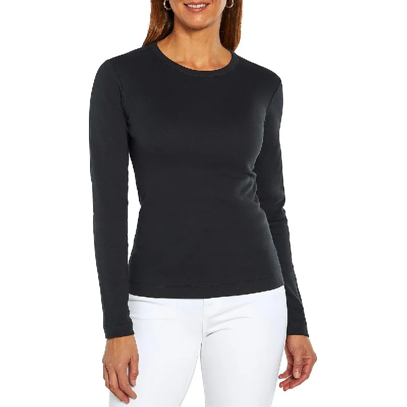 PullovercutWomens Cotton Long Sleeve Pullover Top