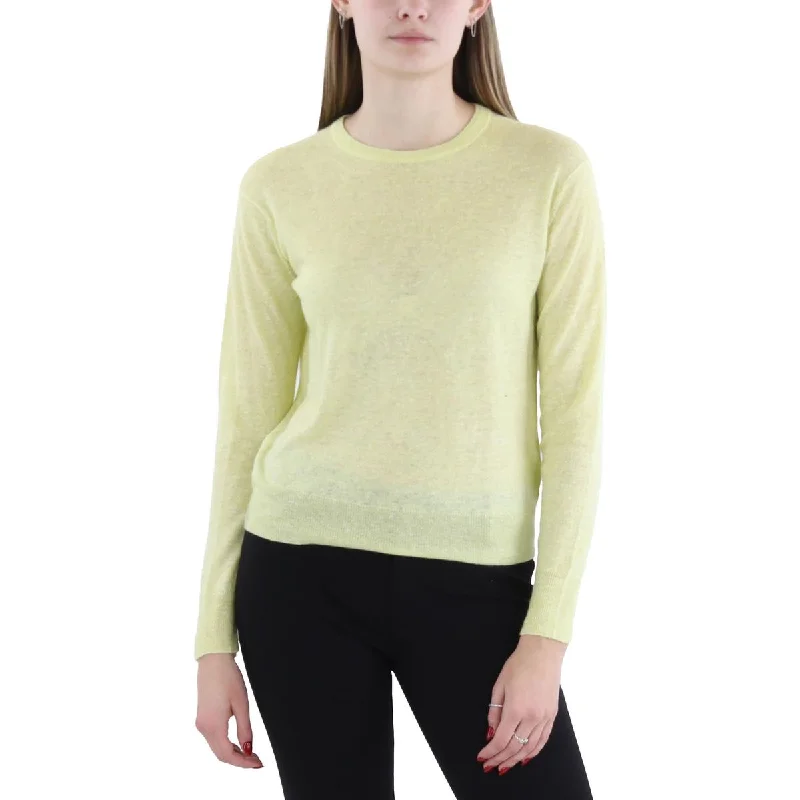 PullovercurveWomens Linen Blend Lightweight Pullover Top