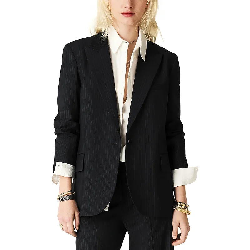 BA & SH Womens Payne Wool Blend Suit Separate One-Button BlazerBlazerar