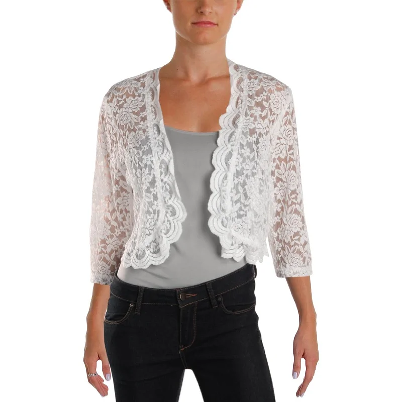 Connected Apparel Womens Lace Sheer ShrugBlazergame