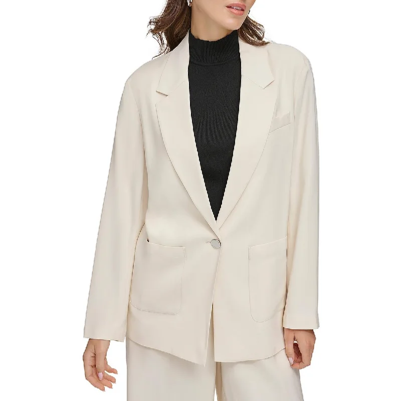 DKNY Womens Office Business One-Button BlazerBlazergathering