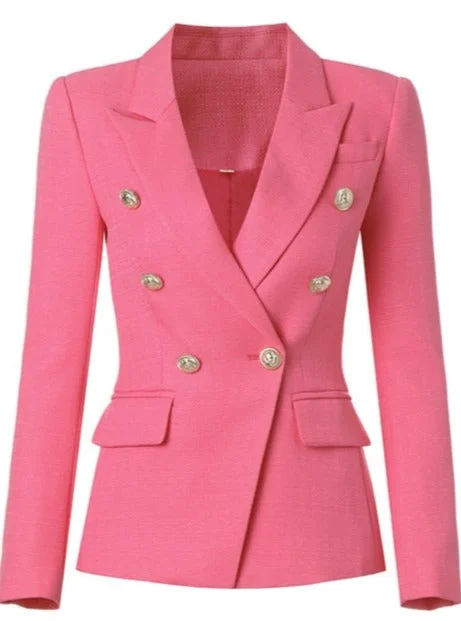 Fresh Pink Slim Fit BlazerBlazerchic