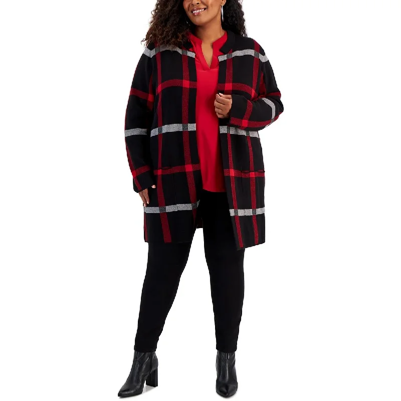 Plus Womens Work Wear Business Open-Front BlazerBlazercyber