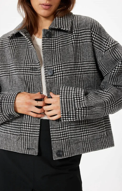 Watson Jacket In Black And White PlaidBlazerarena