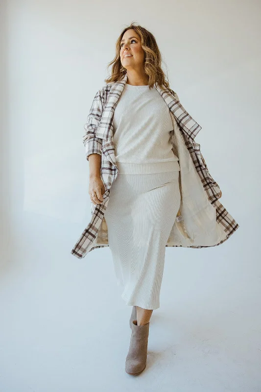 LIGHTWEIGHT PLAID MIDI BLAZERBlazergame