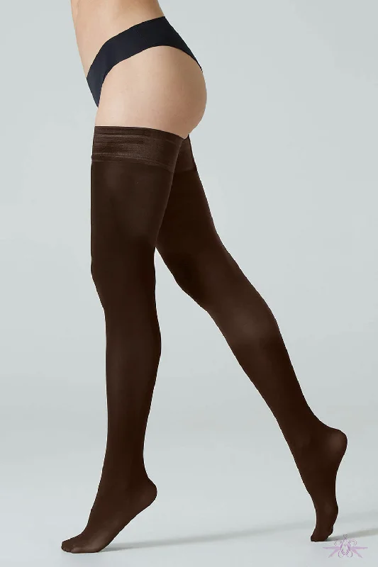 TightchainCette Helsinki Brown Opaque Hold Ups